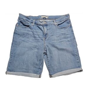 Levi's Classic Bermuda Jean Shorts Women's Plus Size 18W Denim